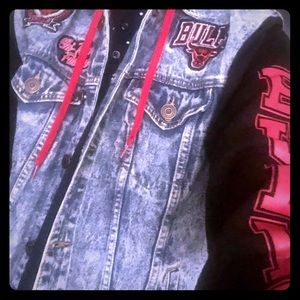 Vintage Bulls denim hoodie